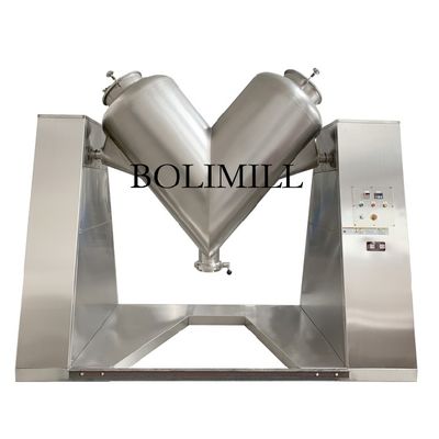 কেনা Small 180L Capacity Dry Powder Mixing V Type Mixer Machine with 1.5 kW Power and 1 Year Warranty online manufacture