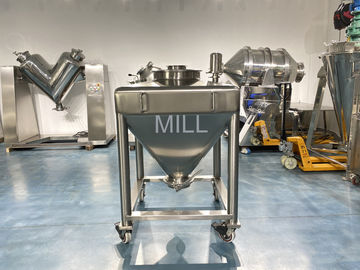 GMP Automatic Vacuum Cone IBC Powder Tote Tank For Conveyor Stainless Steel
