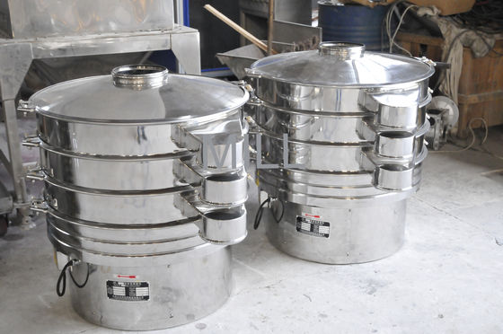 Round Grading Powder CE GMP 2000kg/H Vibro Sieve Machine