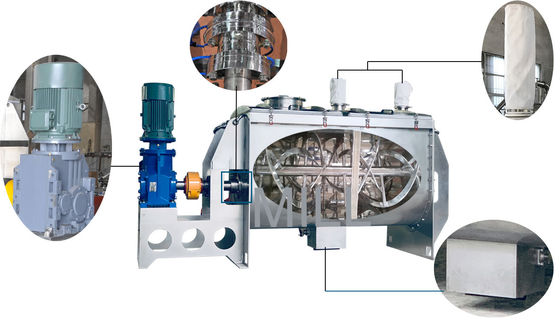 Stainless Steel Chemicals Powder 210L Horizontal Ribbon Mixer