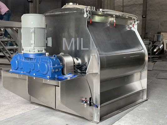 Stainless Steel 304 3kw 15rpm Double Shaft Paddle Mixer